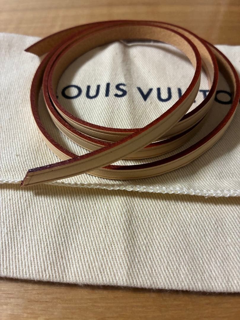 Louis Vuitton Noé Replacement Drawstring Strap Beige Leather Genuine New