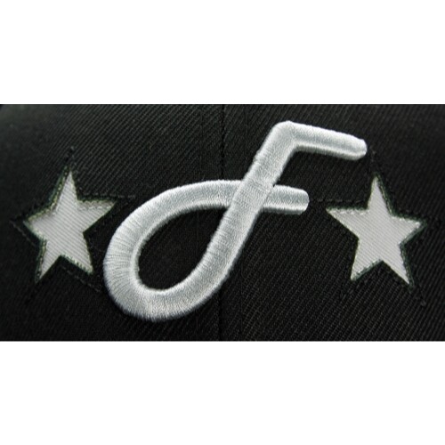 Flat Fitty F Star Snapback Cap Hat, Black, One Size