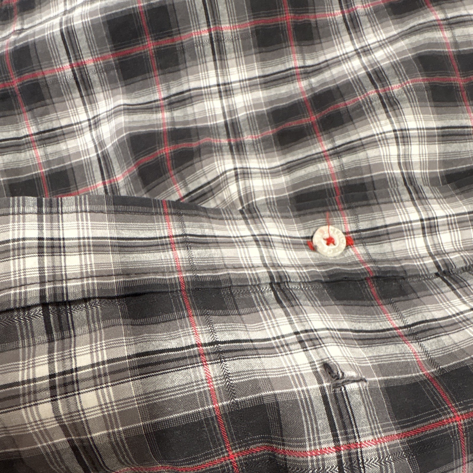 (3)Cinch Men’s L Plaid Button-Down Collared Button-Up Shirt