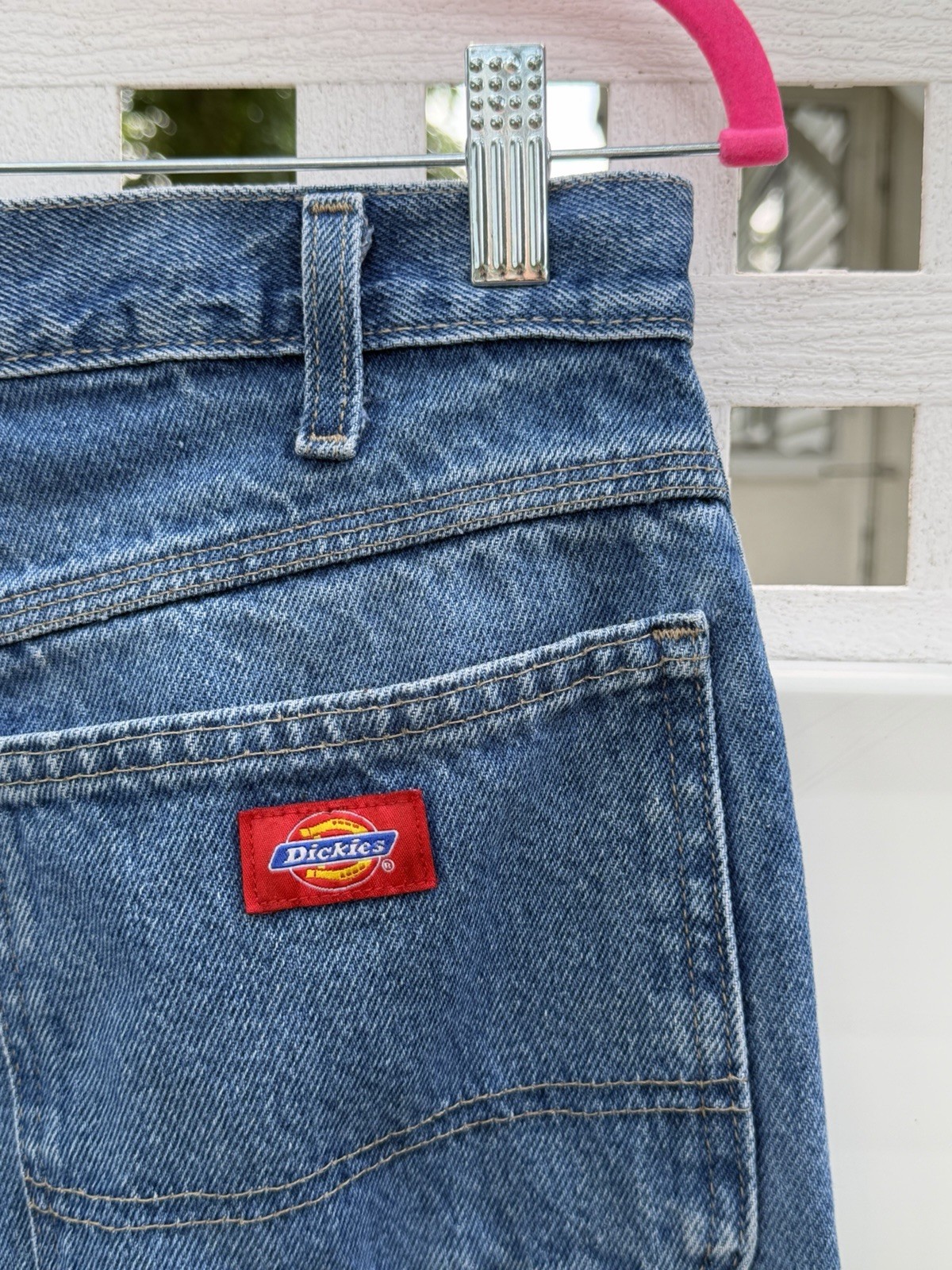 Dickie’s 7-Pocket 32×31 (actual sz.) Carpenter Blue Jeans Work Pants Hammer Loop