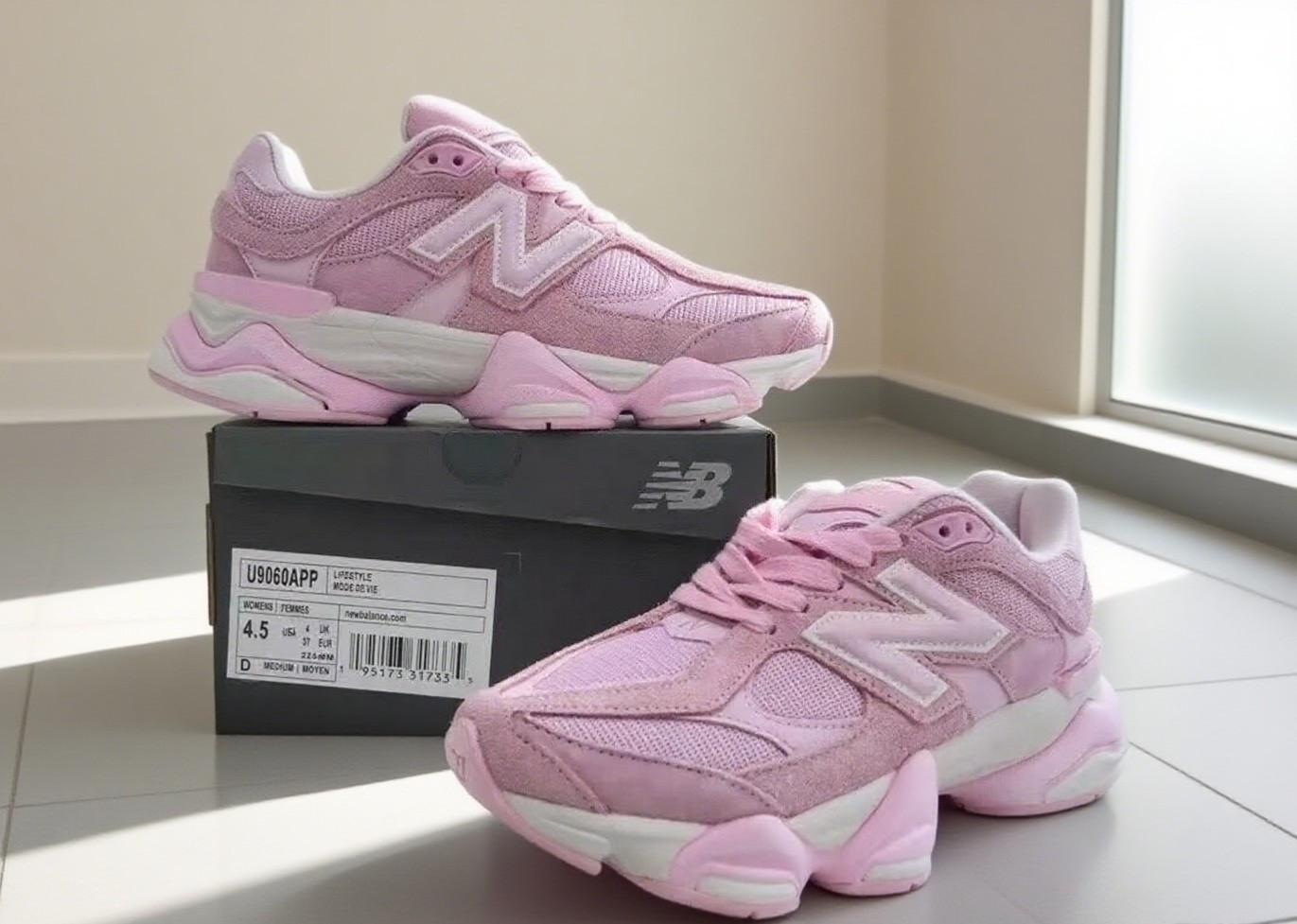 New Balance 9060 Pink Dye U9060APP Women’s Running Shoes –