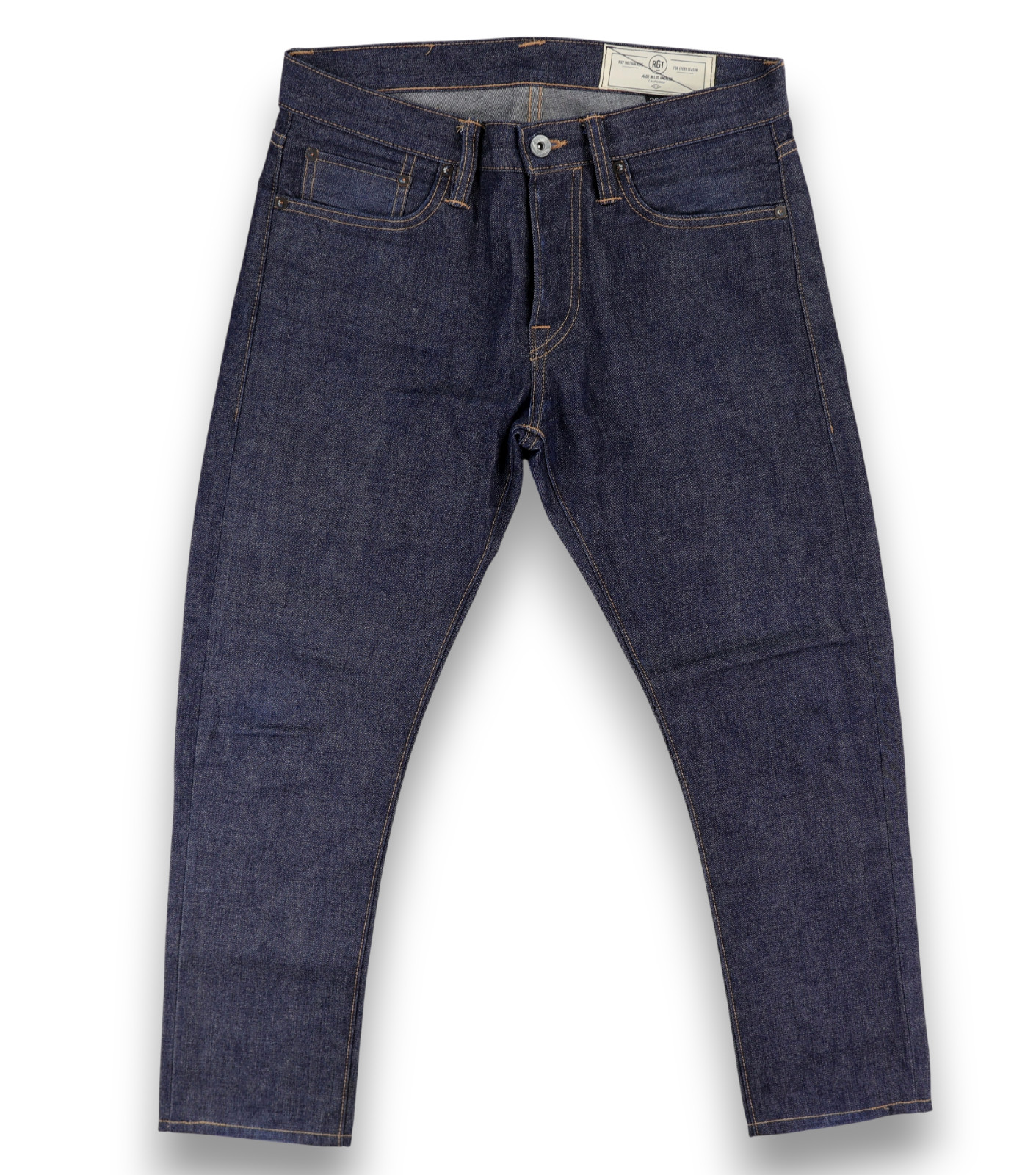 RGT Rogue Territory Selvedge Jeans Mens 29×26 (Fits 30×26) Blue SK Skinny FLAW