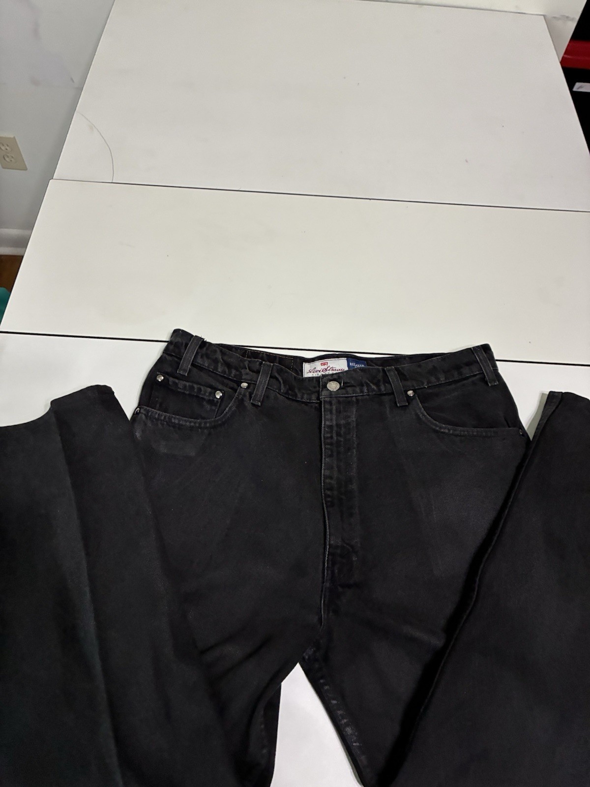 Levi’s 540 Jeans 38×30 Black Relaxed Fit Signature Series Denim Skater Baggy 90s