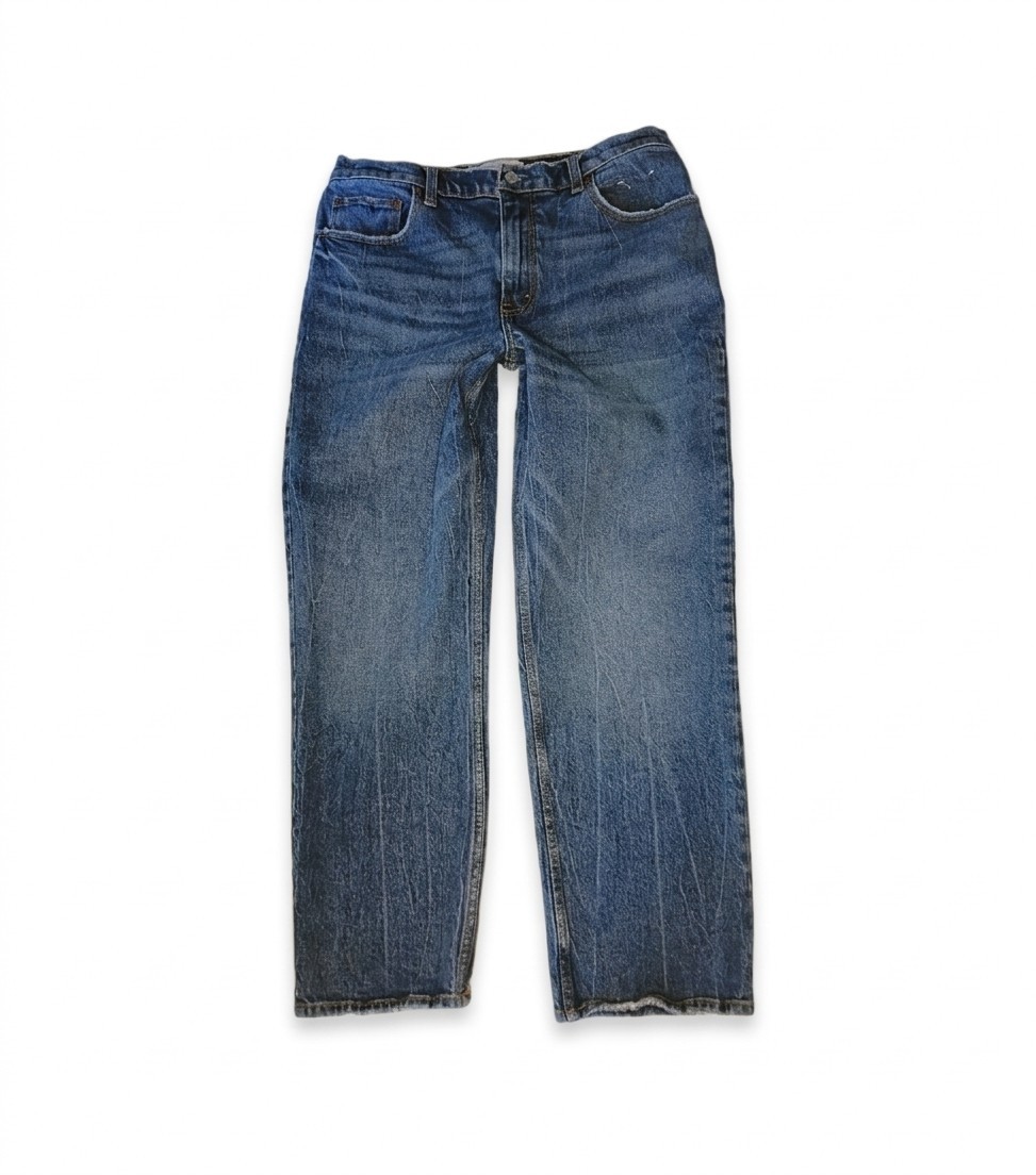 Abercrombie & Fitch Ultra High Rise 90s Straight Jeans 32 14 Short Medium Wash