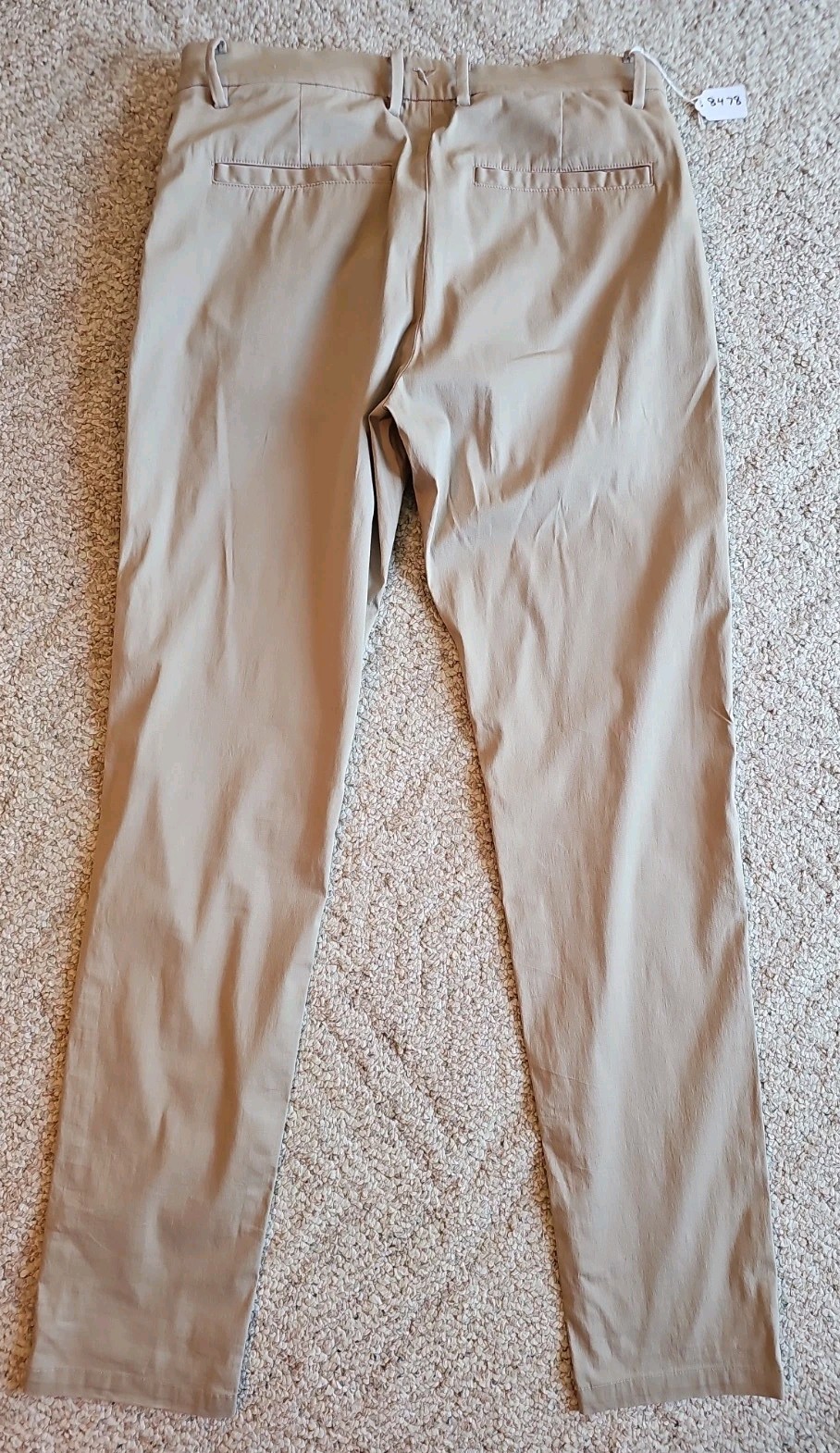 Bird Dogs Mens Chino Pants 32 X 34 LINED Khaki Cotton Nylon Elastane 8478