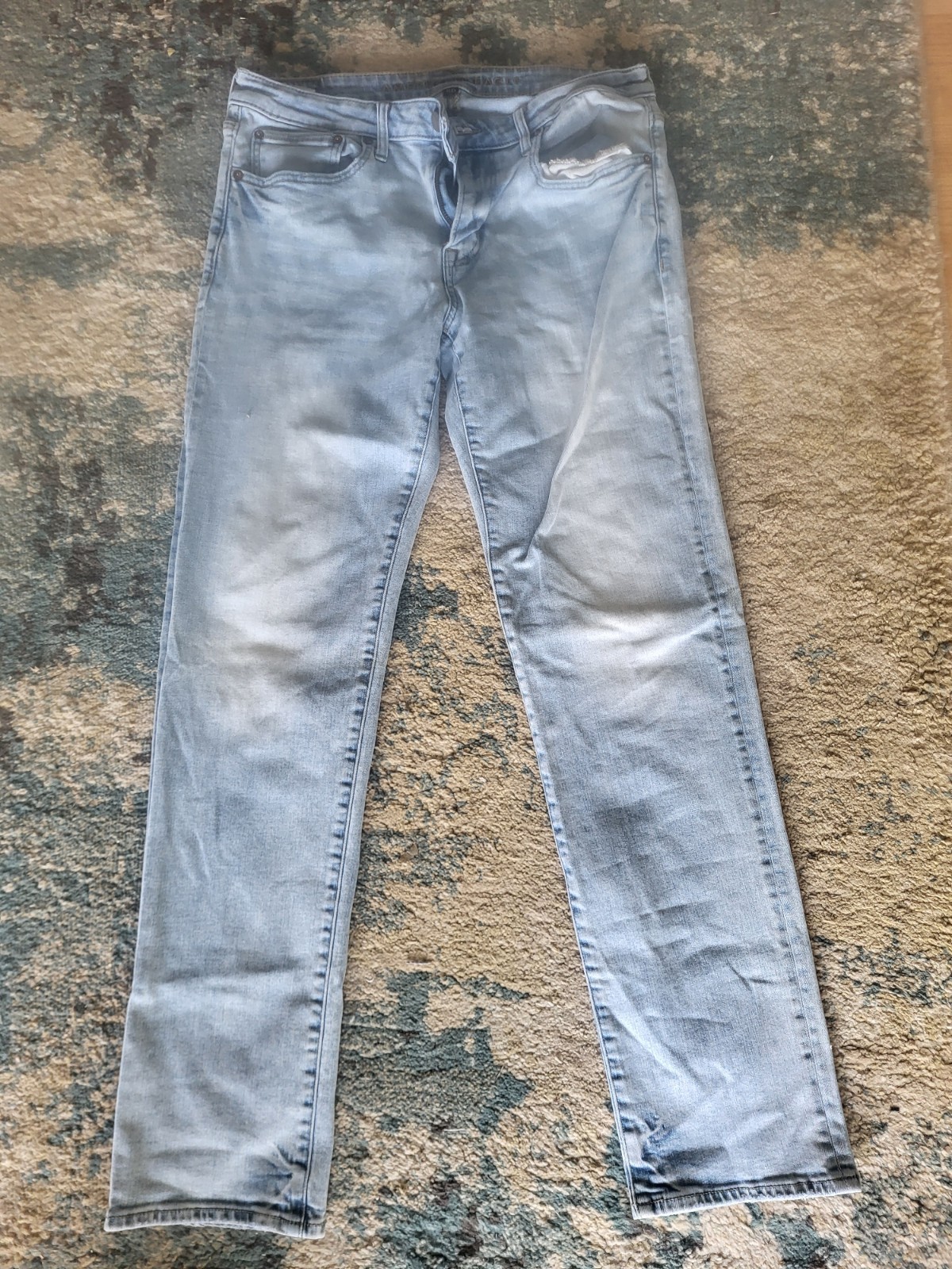American Eagle FLEX Men’s Jeans 32×33 Flex Waist Slim Fit Light Blue Jeans