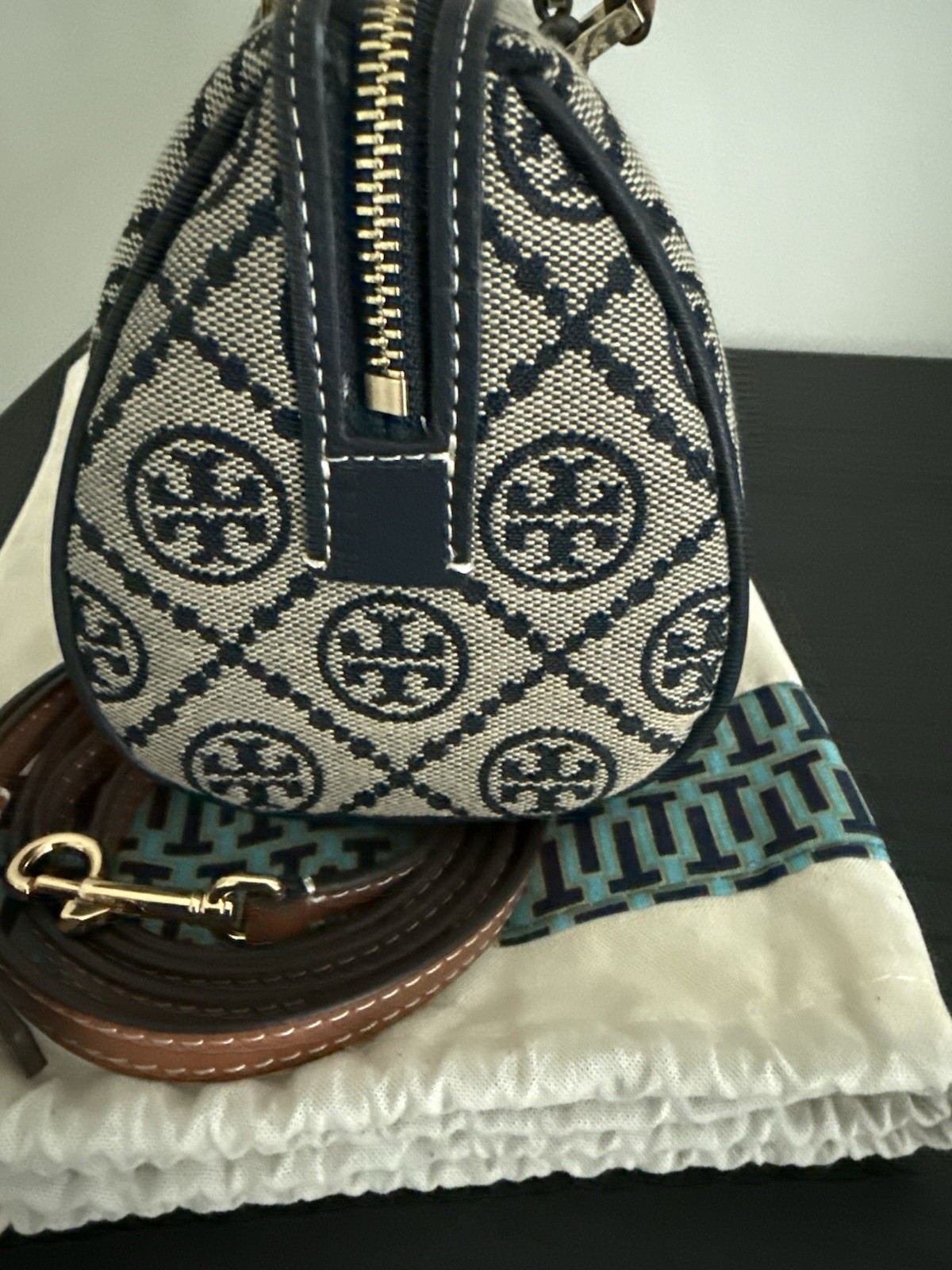 Tory Burch Mini T Monogram Barrel Bag