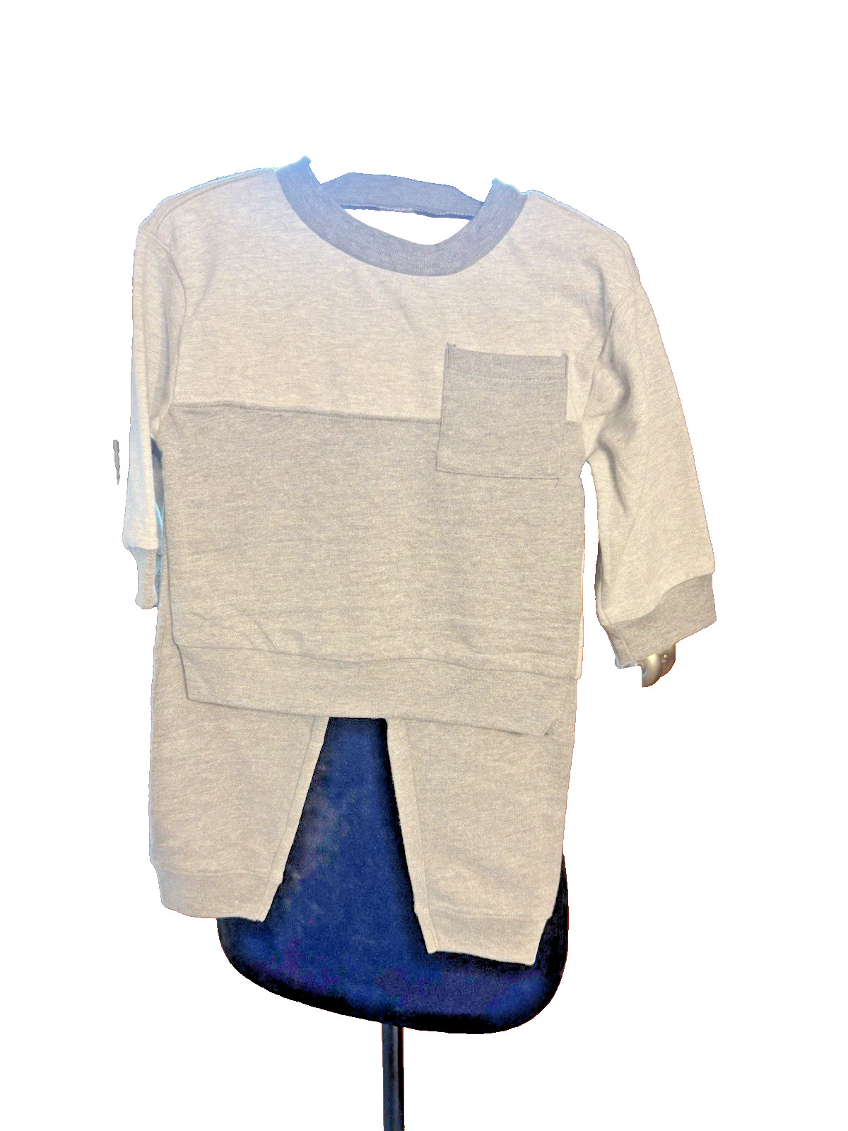 Carters Light & Dark Gray 2 Ps Outfit Size 18M
