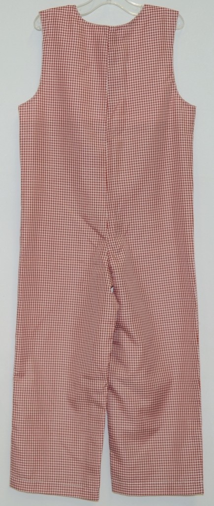 Ellie O Gingham Full Lined Longall Size 2 Color Red Cotton Polyester Blend