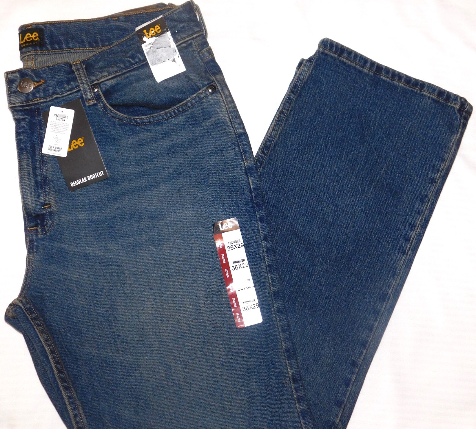 LEE Regular Jeans Bootcut Stretch Regular Seat & Thigh Midrise Thunder Blue