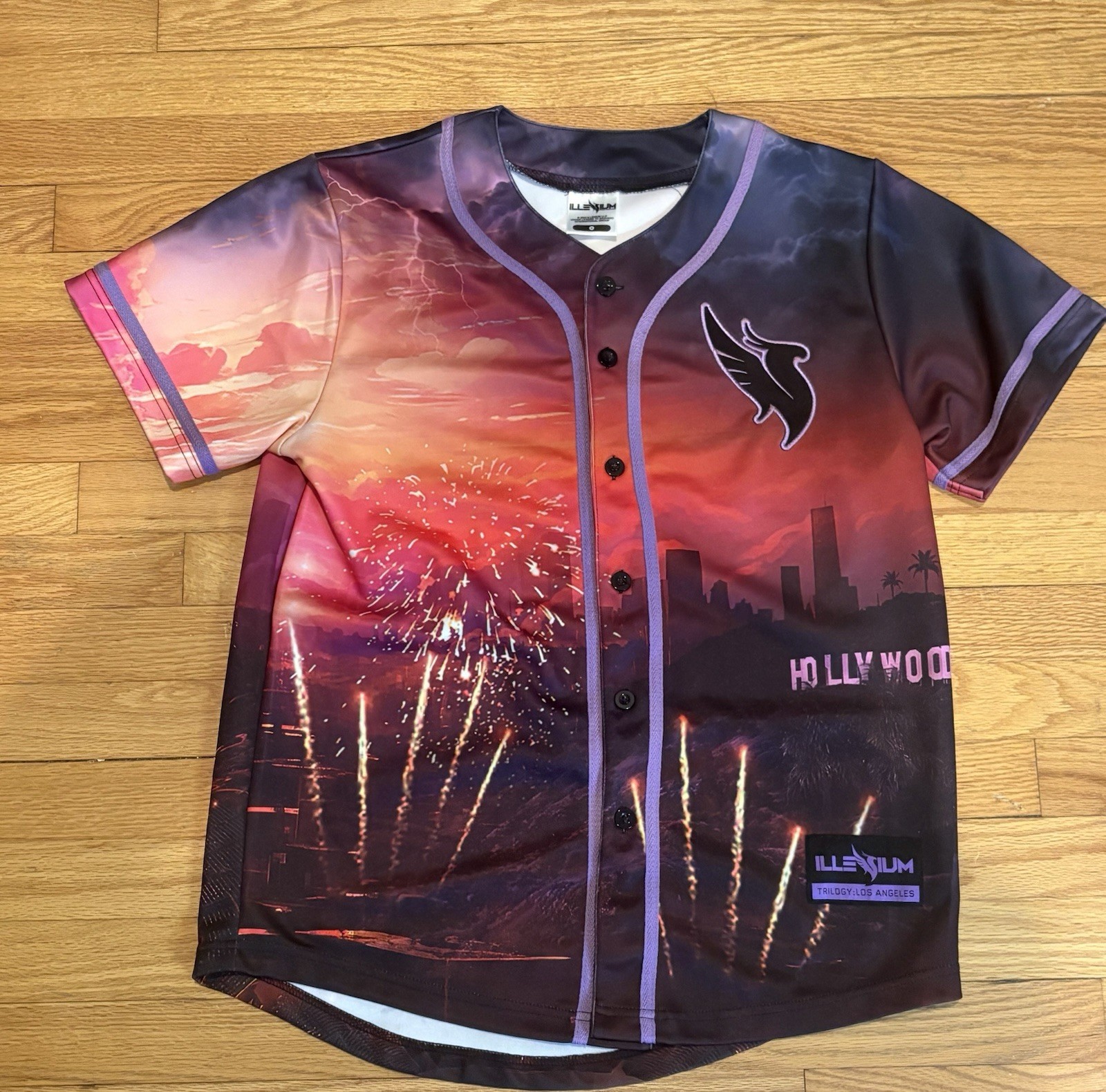Illenium Trilogy Los Angeles Hollywood Baseball Jersey – Size Medium