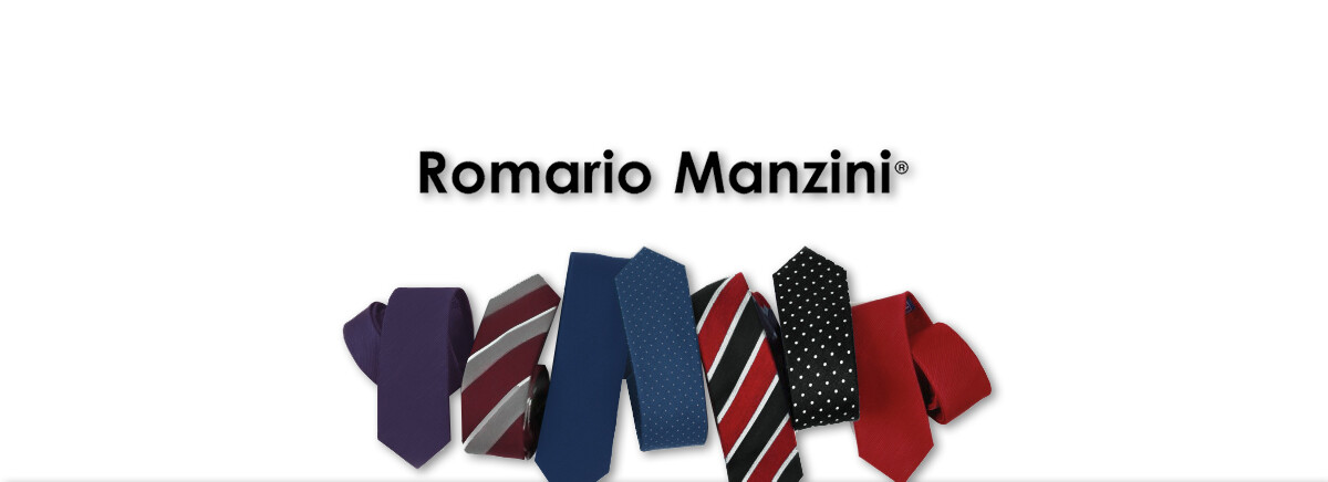 Romario Manzini® Men’s collegiate Stripe Woven Tie (22 colors)