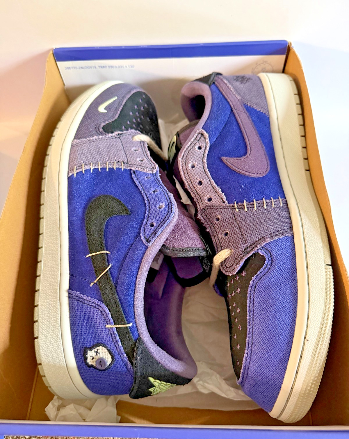 Size 11.5 – Zion Williamson x Air Jordan 1 Retro OG Low Voodoo Alternate