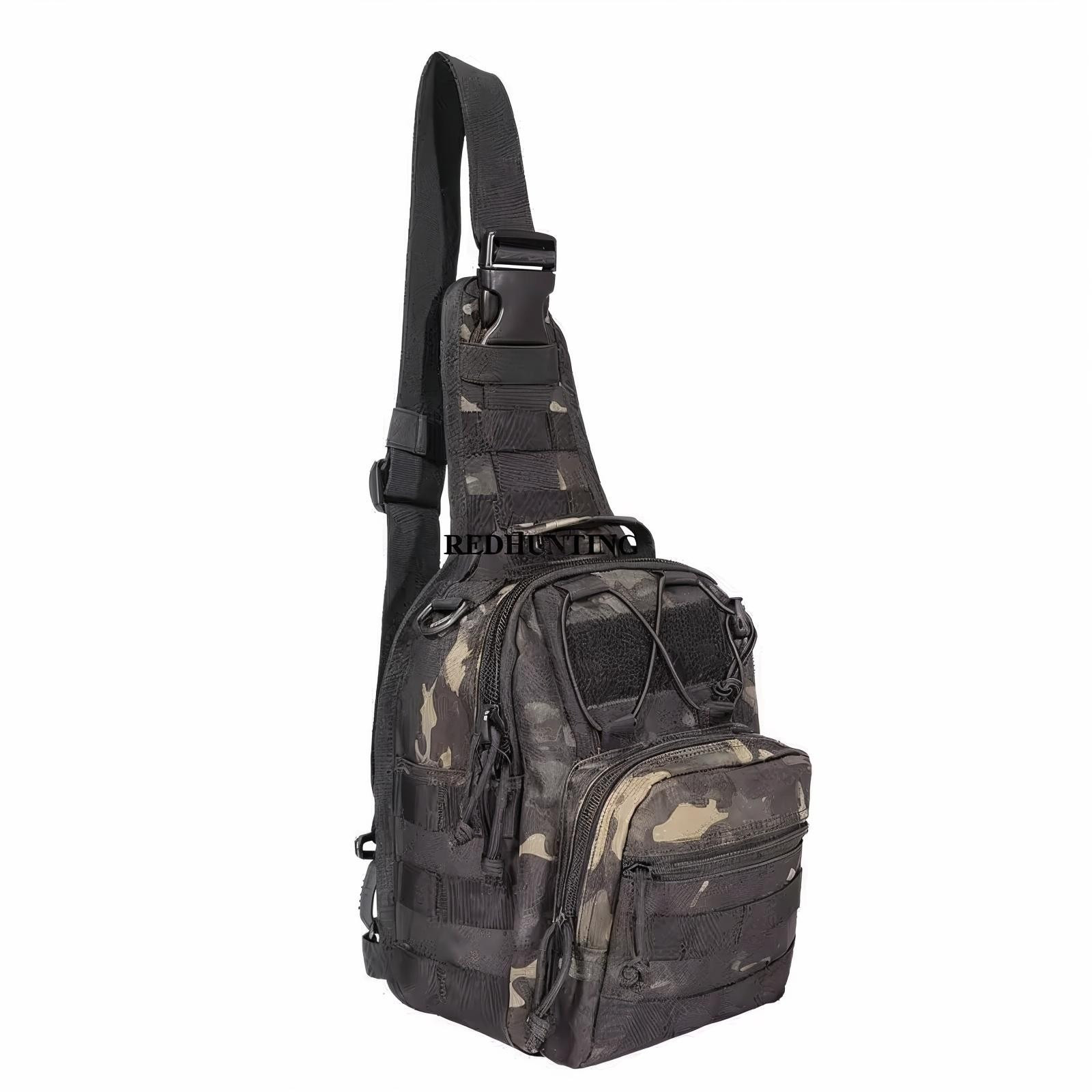 Tactical Shoulder Bag 800D Waterproof Oxford Small Chest Bag Outdoor Sports