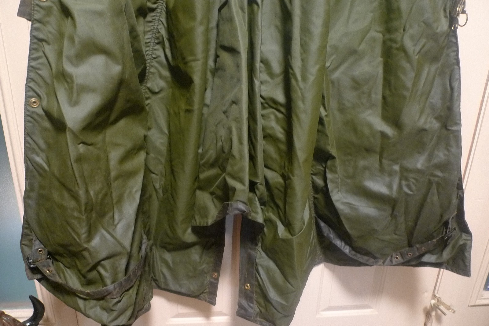 BARBOUR -A160 BURGHLEY WAX COTTON COAT – MADE@ UK – VINTAGE – SHABBY CHIC – 34
