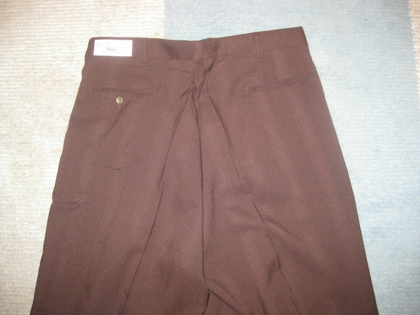 Mens Pants Unique Brown Dress Cuffed 32 34 36 38 40 X 32 Style #3 NEW
