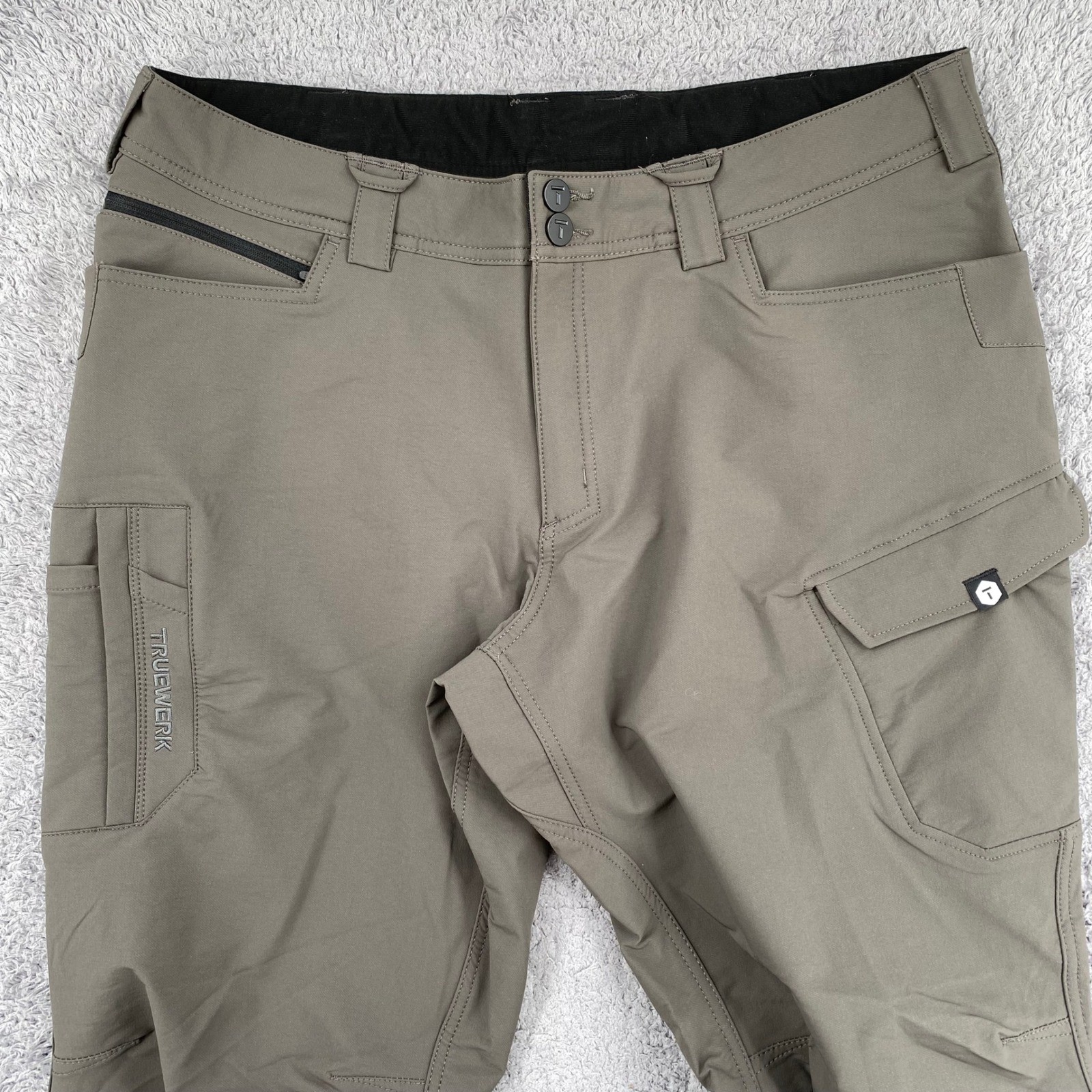 Truewerk T2 Werkpant 38×30 Brown Workwear Technical Tactical Utility Cargo Pants