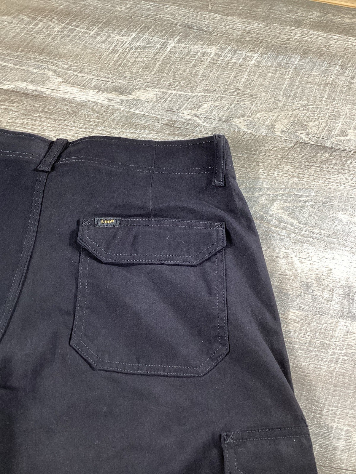 Lee Extreme Motion MVP Cargo Pants 32×32 Black Regular Straight Work Stretch NWT