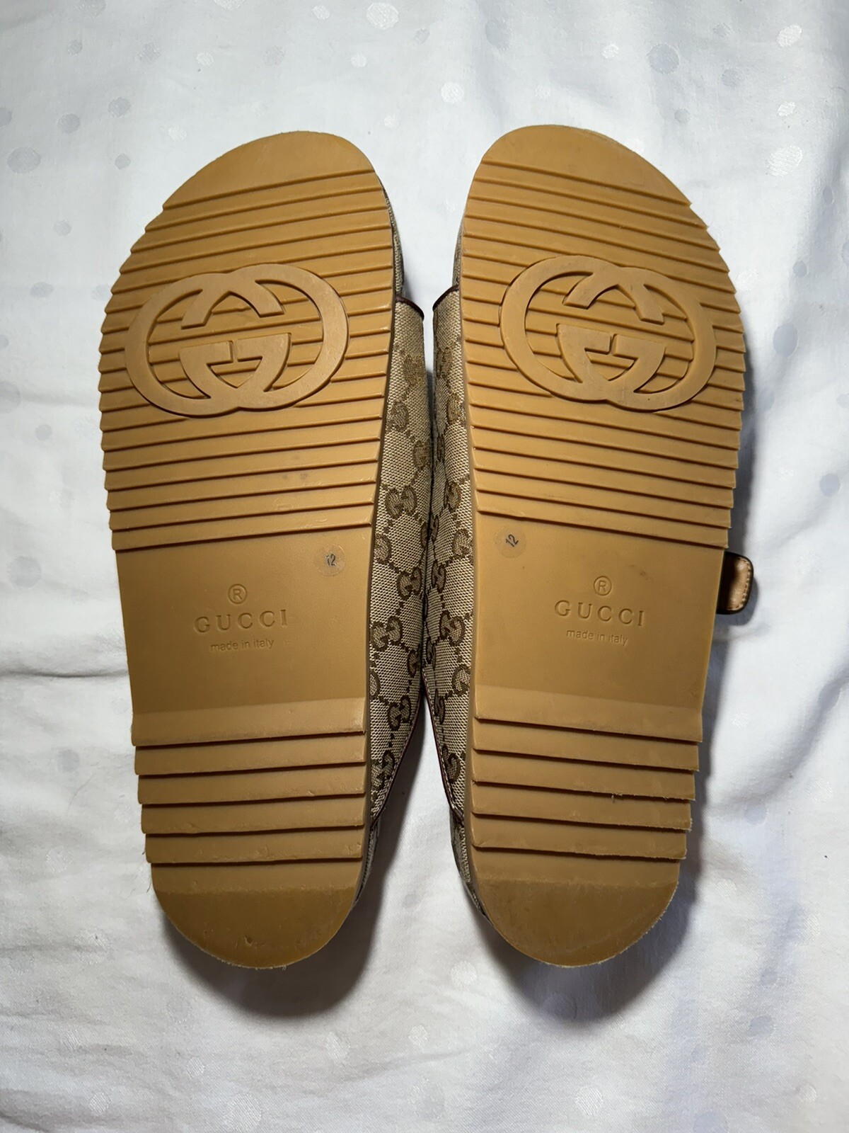 GUCCI Men’s GG Canvas Slide Sandal With Straps – Beige/Ebony
