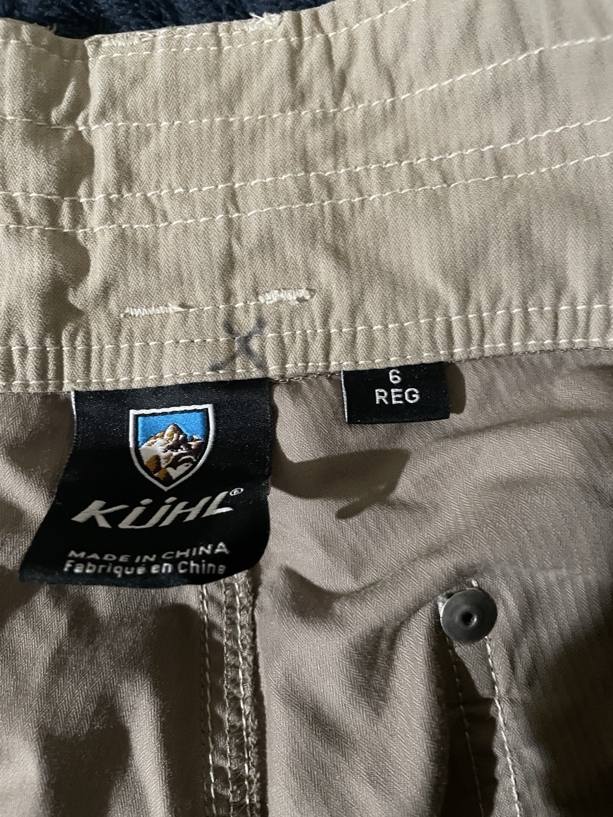 Kuhl Womens Size 6 Reg Beige Straight Leg Hiking Outdoor Pants