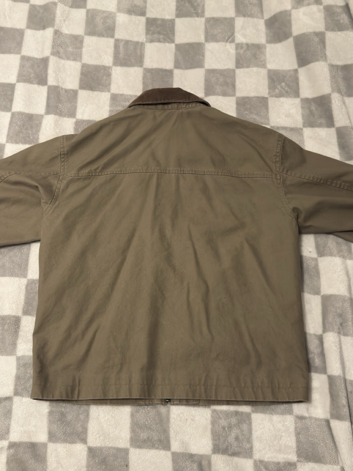 Uniqlo Utility Short Blouson Jacket Men S Oversize Beige Canvas Corduroy Detroit