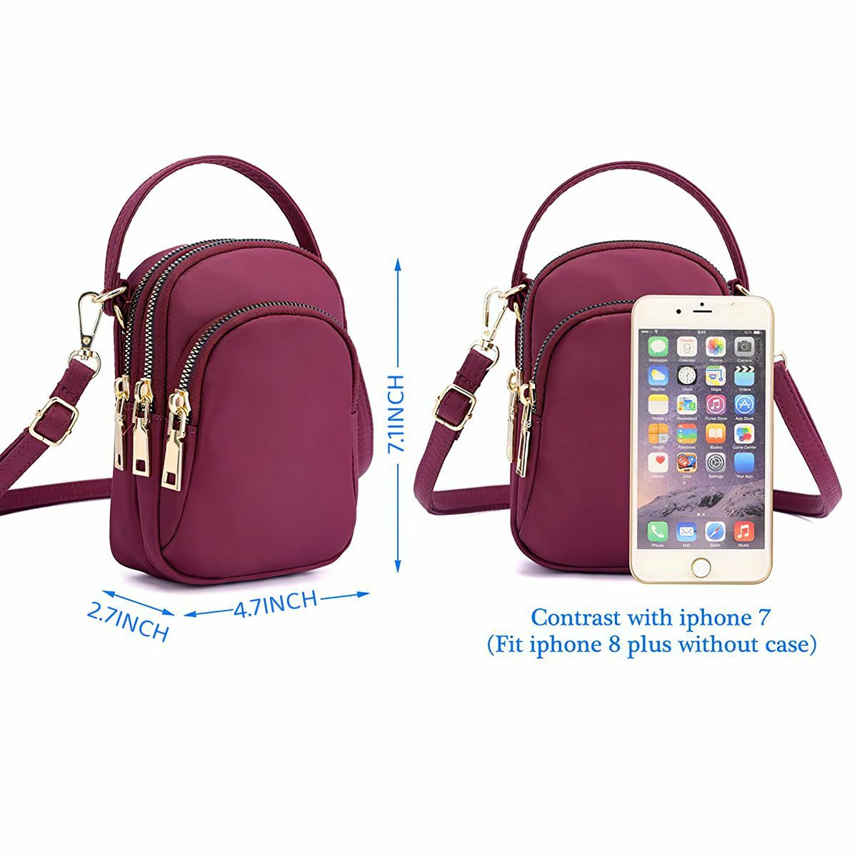 2022 Women Mini Shoulder Handbag Messenger Girl Small Wallet CrossBody Phone Bag