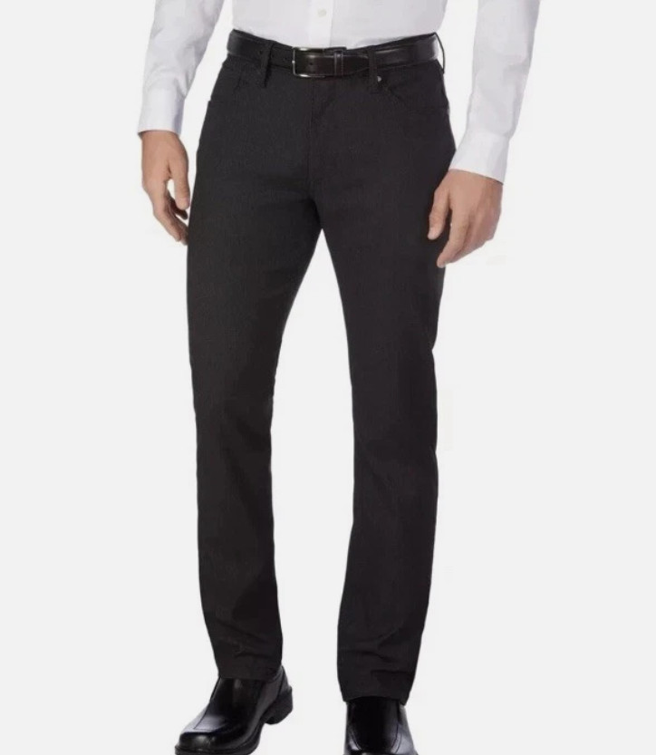 Urban Star Men’s Stretch Relaxed Fit Straight Leg Pants Gray Size 32×34