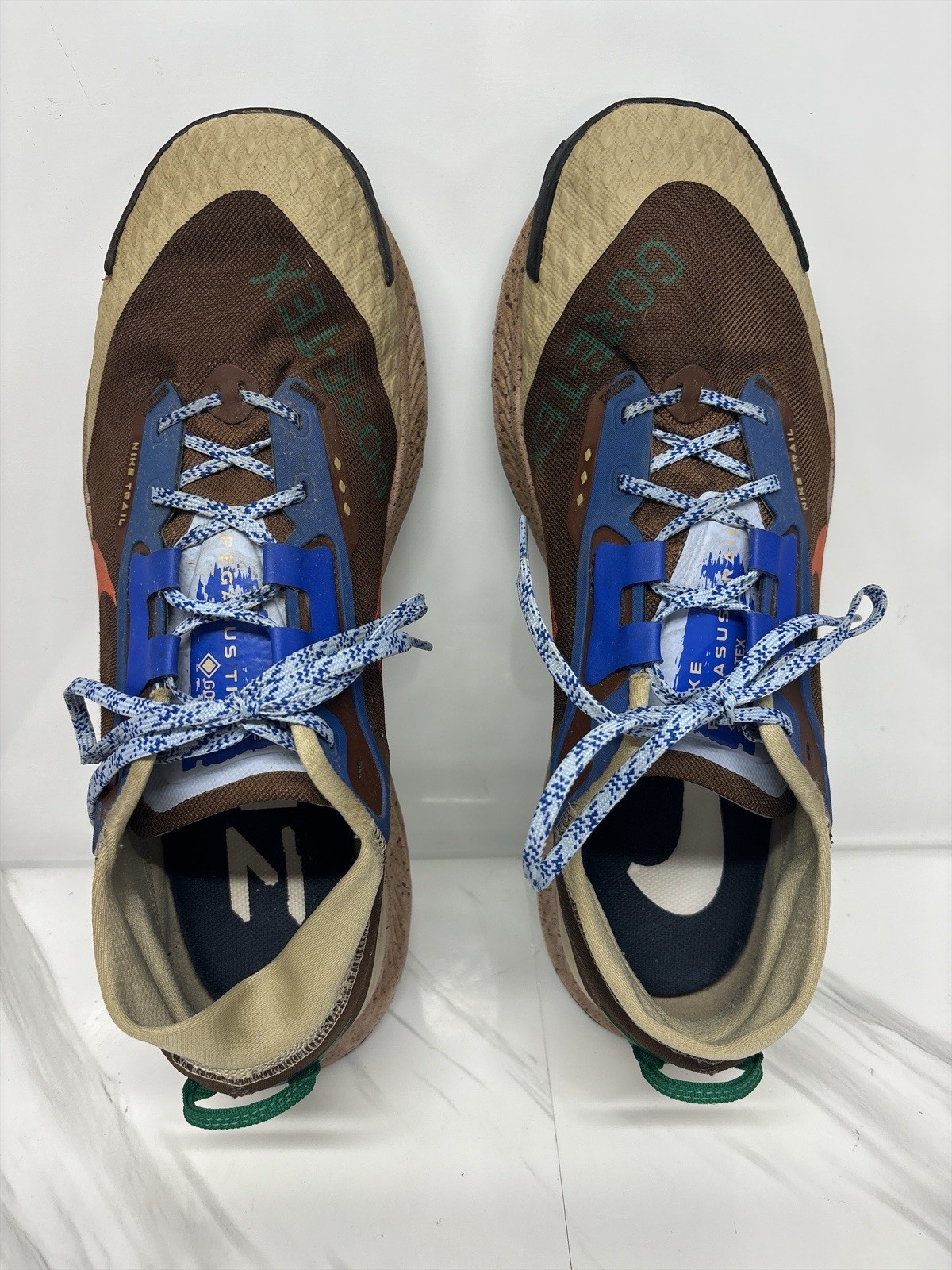 Nike Pegasus Trail 3 GORE-TEX Men 15 Cacao Wow Hyper Royal DR0137-200 Shoes GTX