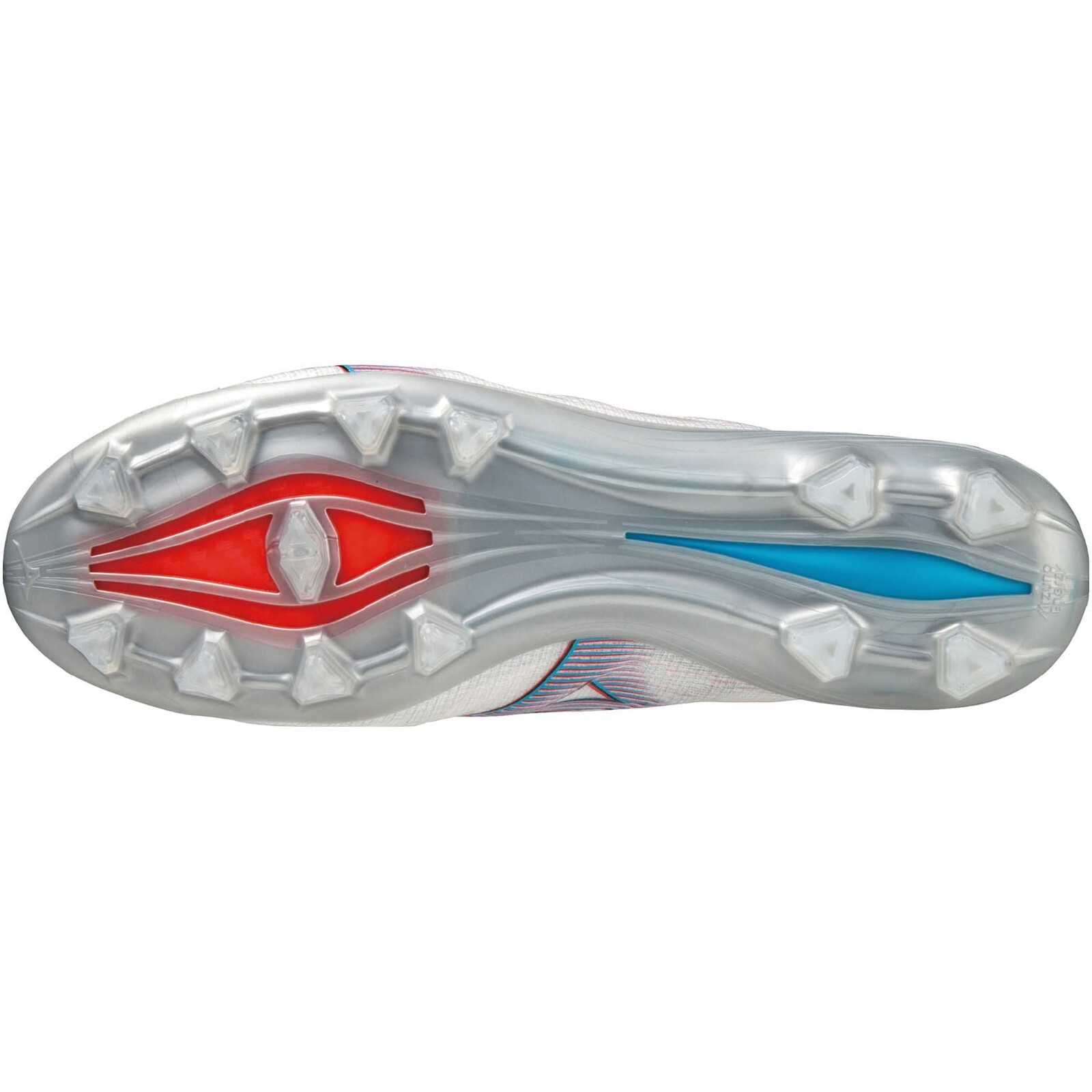 MIZUNO ALPHA ELITE P1GA2362 09 White Ignition Red Blue Men Soccer Cleats Shoes
