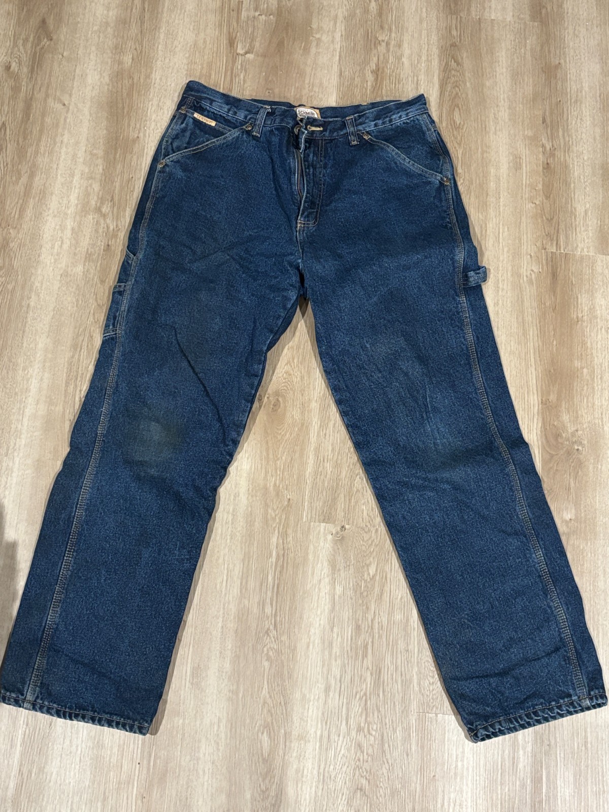 Insulated – FLANNEL LINED – SCHMIDT Denim Jeans Men’s Workwear Jeans 34″ x 32″