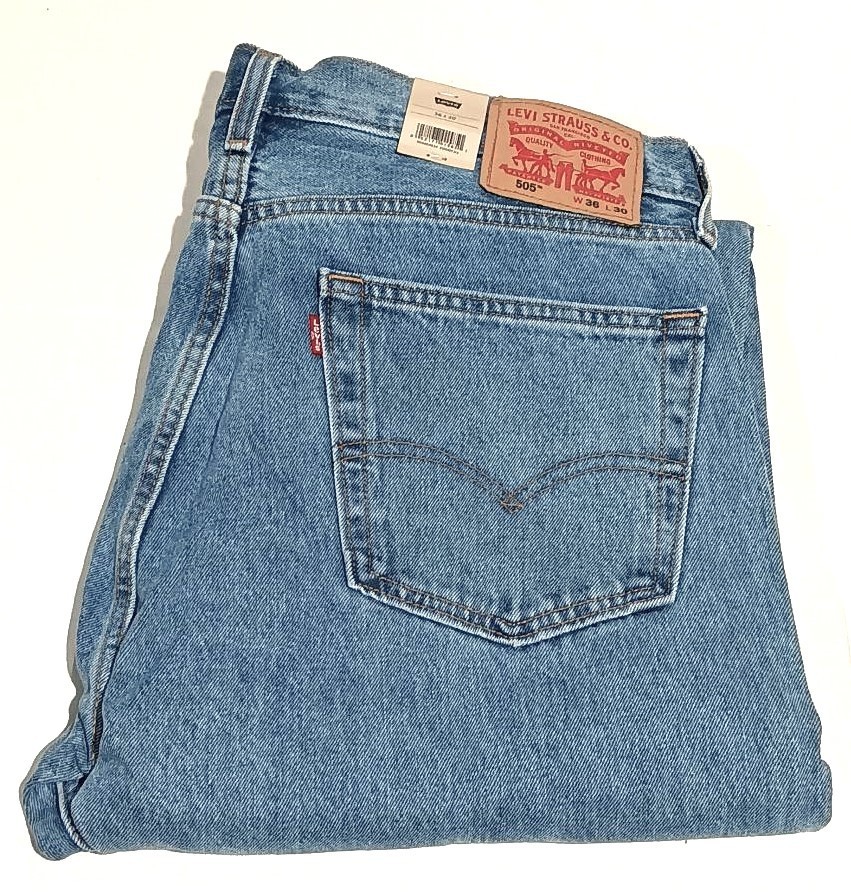 36 X 30 LEVI 505 MENS REGULAR STRAIGHT FIT JEANS NWT