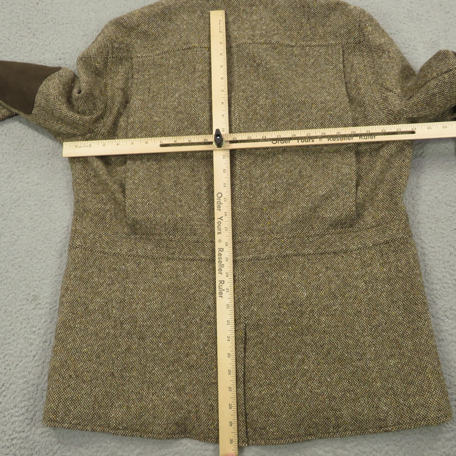 Orvis Jacket Men Large Tweed Elbow Patch Sport Coat Hunting Blazer Cruiser Fleck