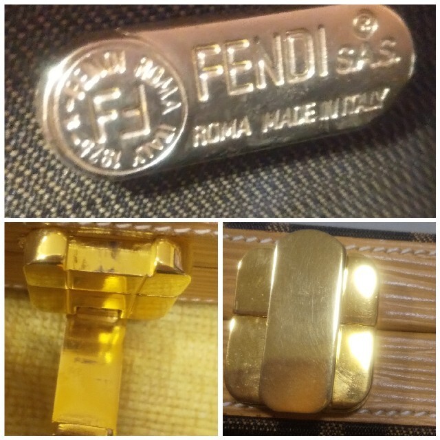 Fendi Zucca pattern Cosmetic Box /Jewelry Case 10.2 x H:6.7 x D:1.3 in. [Unused]