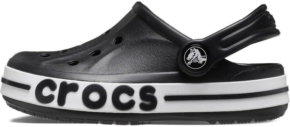 Crocs Unisex Kids Bayaband Clog Black Size US J3 New Free Shipping