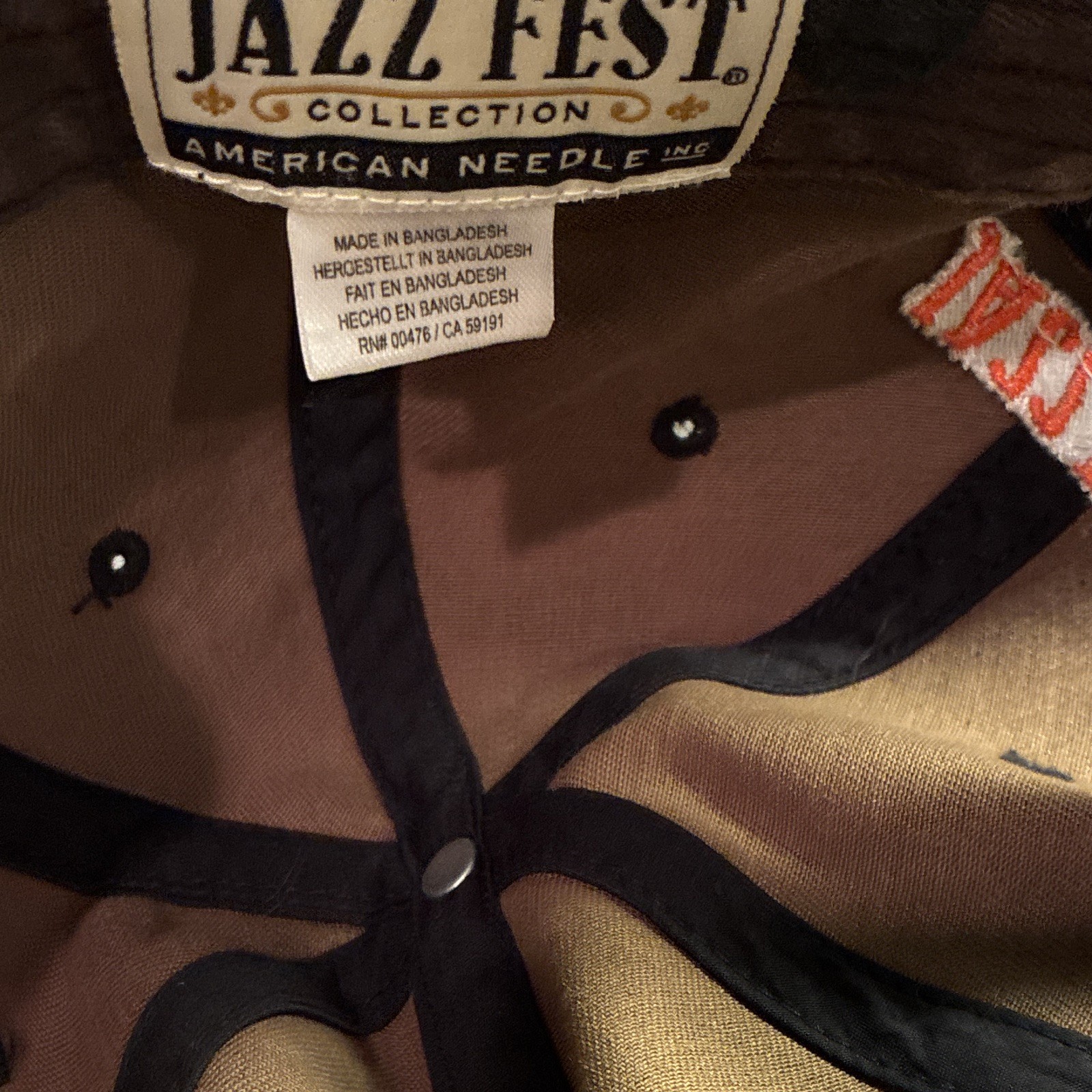 American Needle Jazz Fest Festival Camo Baseball Cap Hat One Size Unisex Multi