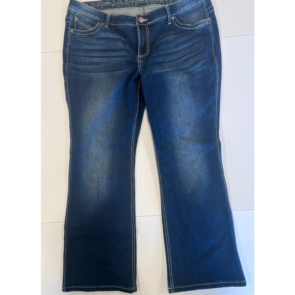 Wrangler Q-Baby Ultimate Riding Jeans 20W x 30 Mid Rise No Gap Waistband Stretch