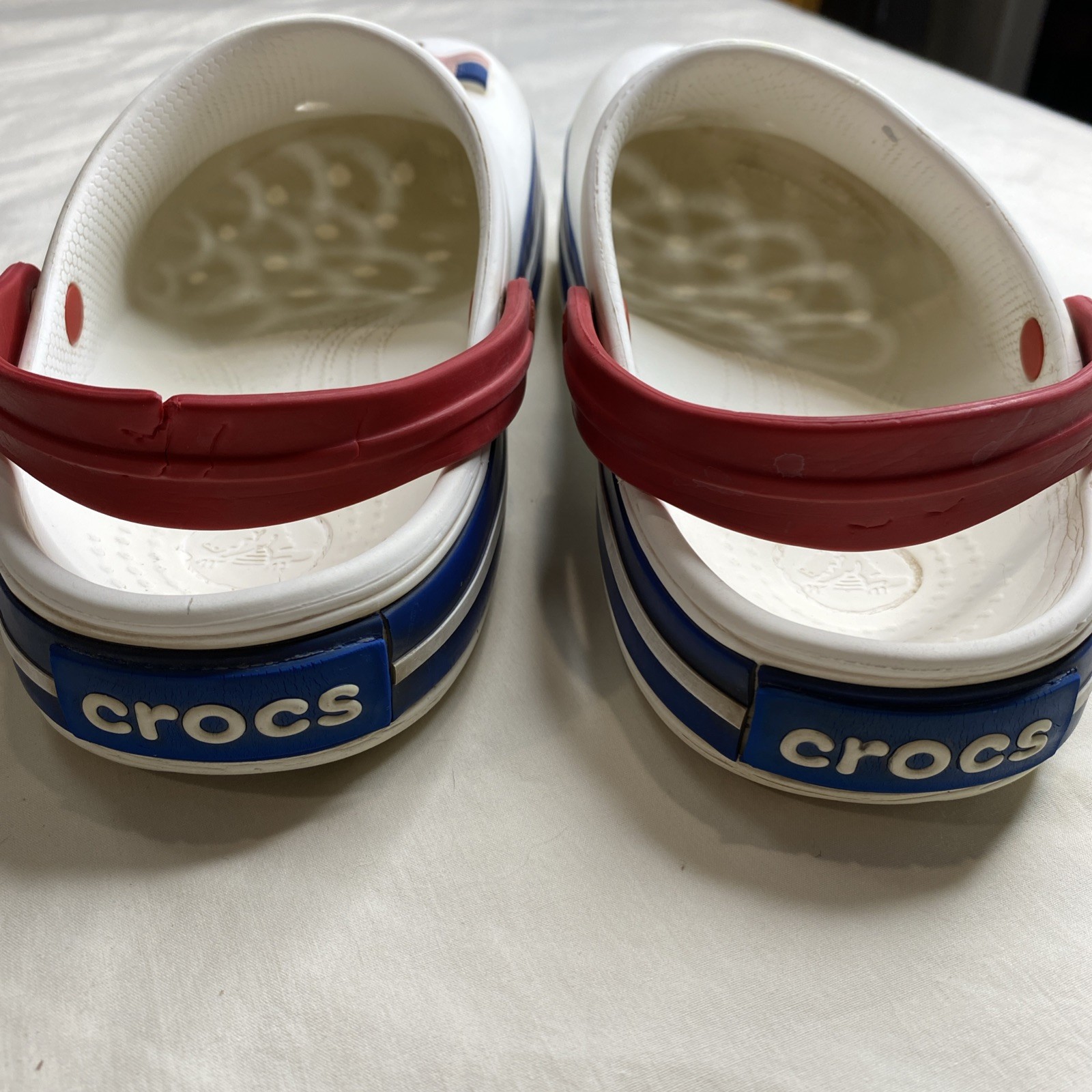 CROCS Womens CROCBAND CLOG 11016-11l patriotic colors CROCS SANDALS US M6 W8(16)
