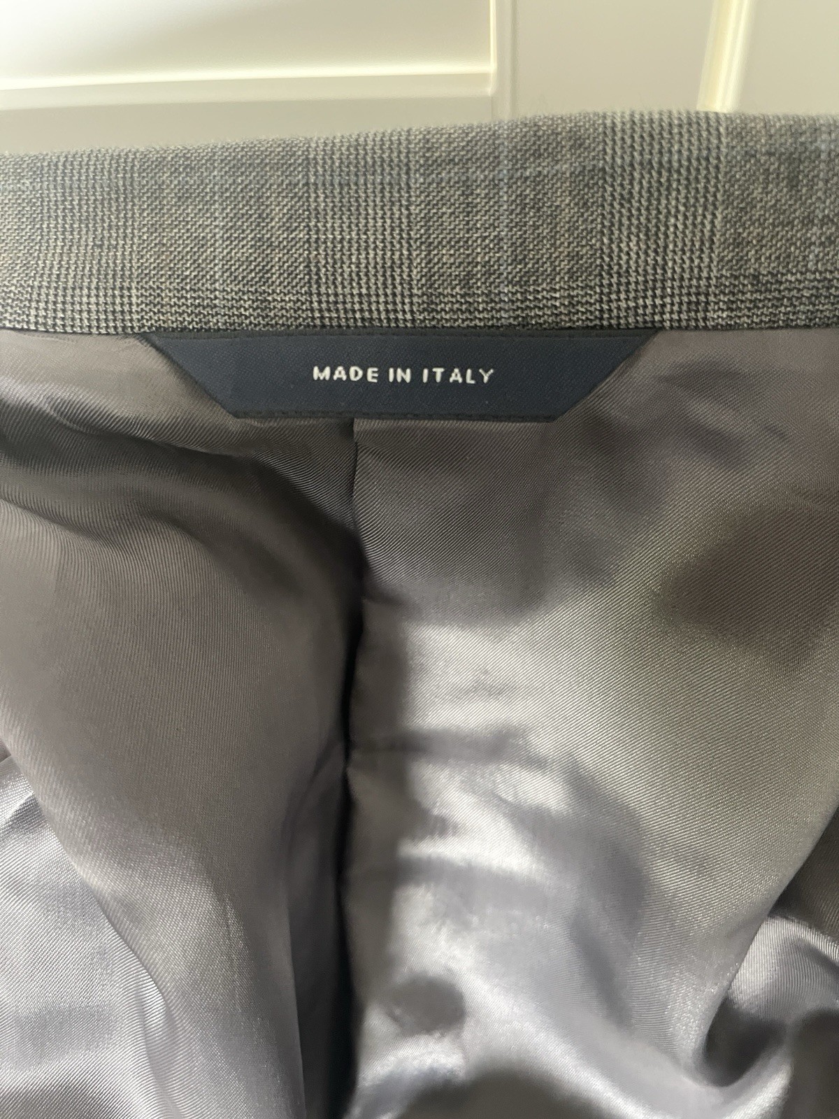 Brooks Brothers Gray Glen Plaid Made in Italy 2 Piece Suit 43R Fits like 44R