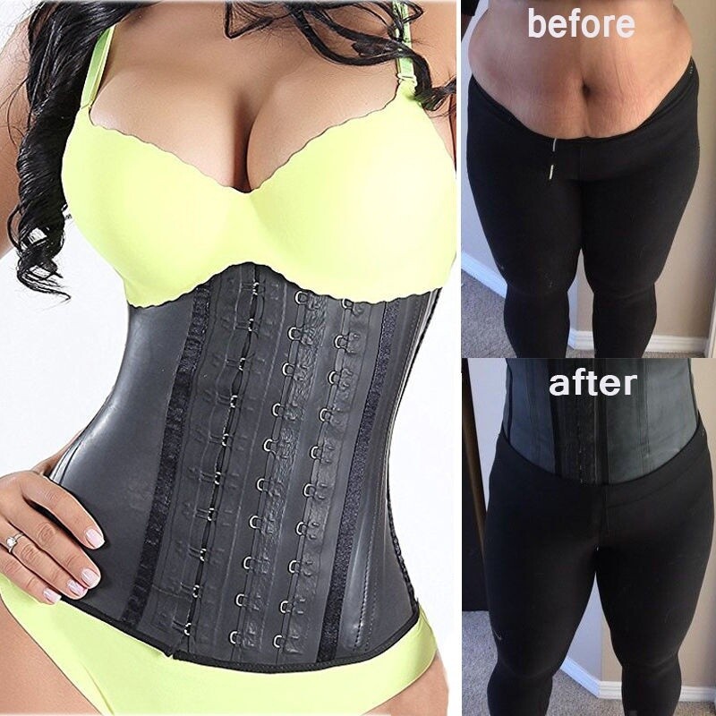 Fajas Colombianas Reductoras 100% Latex Waist Trainer Corset Cincher Body Shaper