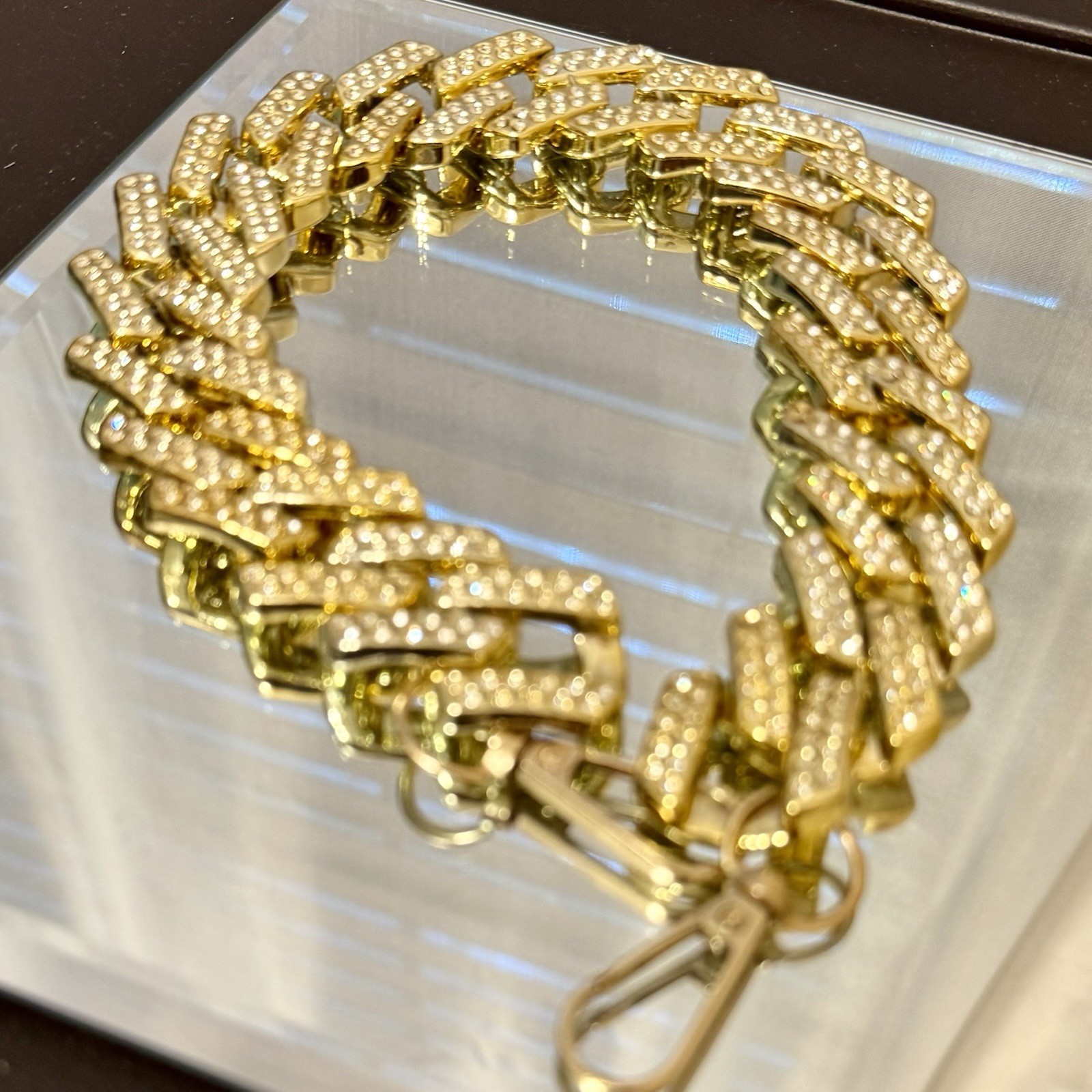 Gold Cuban Link Handbag Chain Brand New