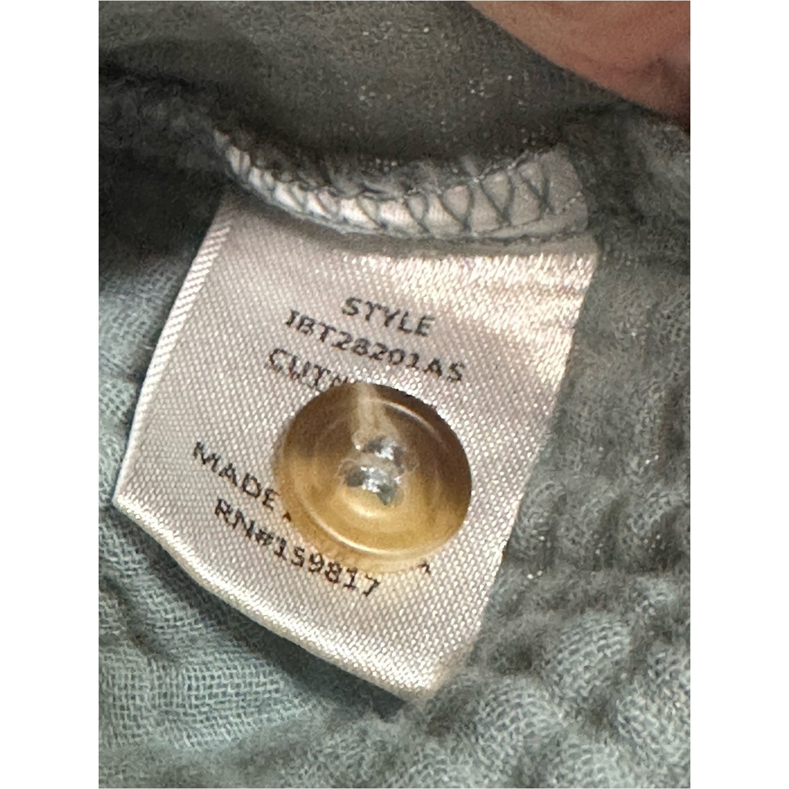 Altar’d State Cotton Gauze Button Down Shirt XS Sage Blue Oversized Shacket Top