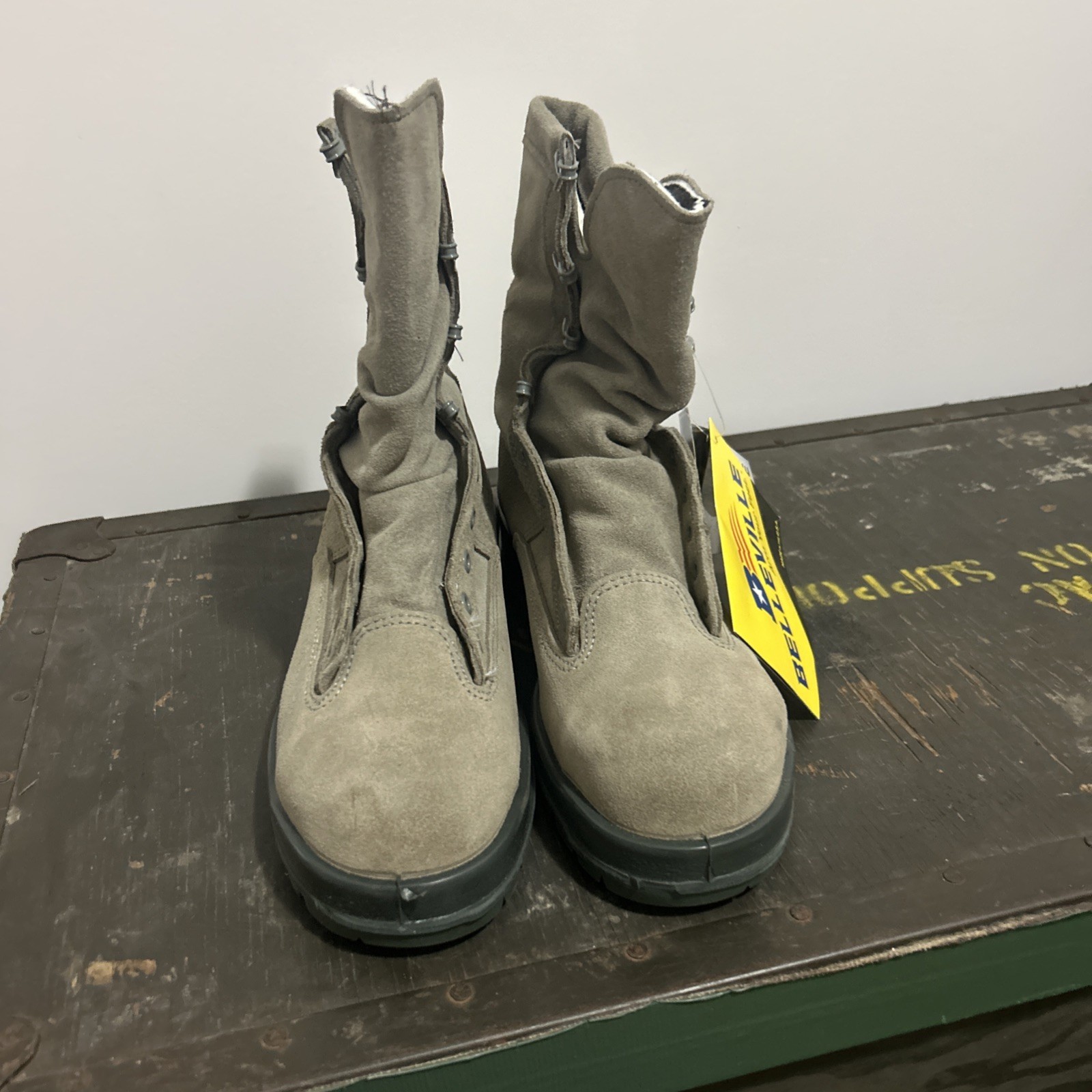 Belleville cold weather 675st 600 Gram Gore-Tex Sage Green Military Boots S 7.5R