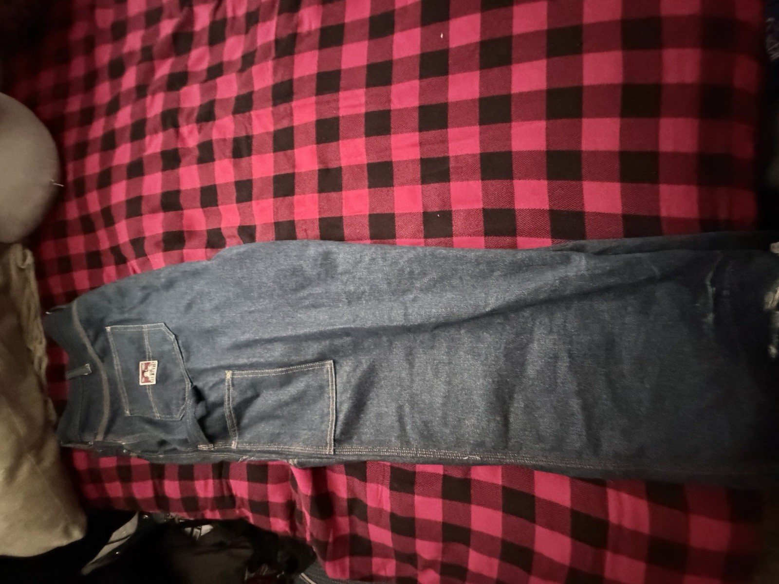 Men’s Blue Solid Denim Jeans, Regular Fit, 5-Pocket Design with Pockets