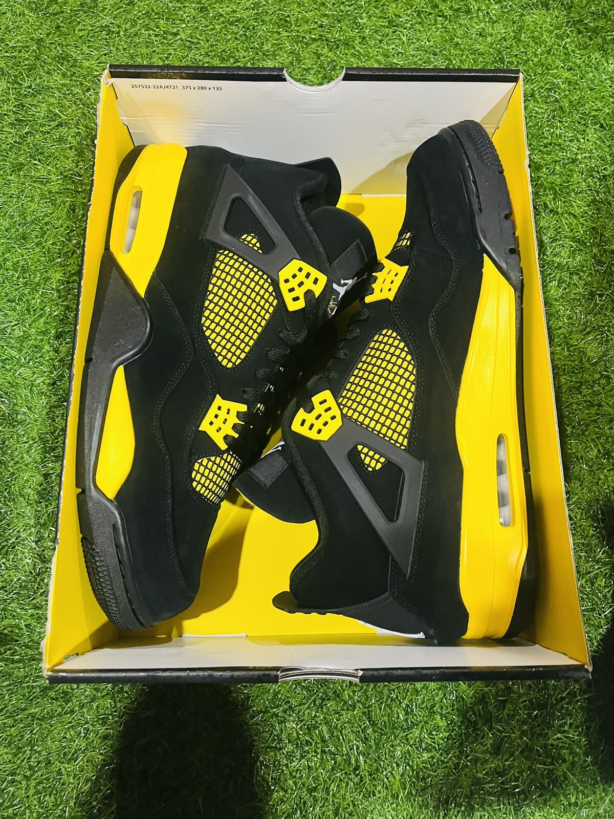 Nike Air Jordan 4 Retro Thunder Yellow Mens Multi Sizes DH6927-017