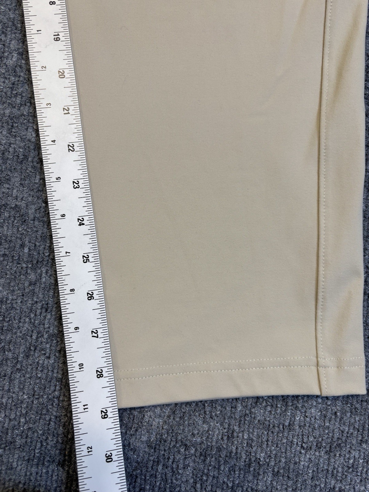 Public Rec Men’s Beige Straight Leg Drawstring Pants Pockets Size 36