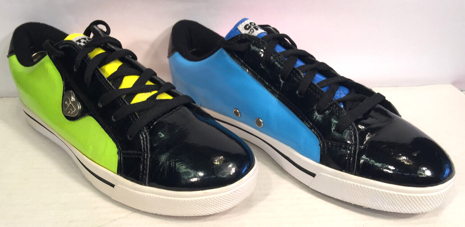 Gotta Flurt Womens Shoes Sz 8, Black, Yellow, Green, Blue, Orange