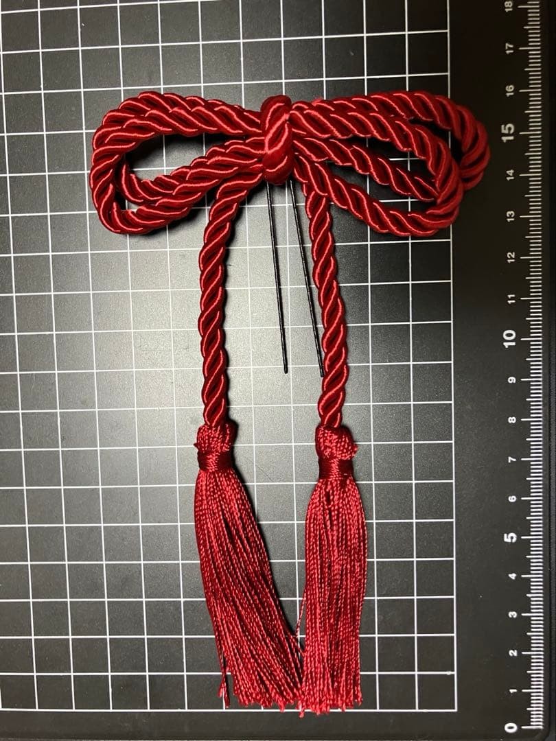 Red Tassel String 75cm, 5mm Thick, Versatile Craft Cord