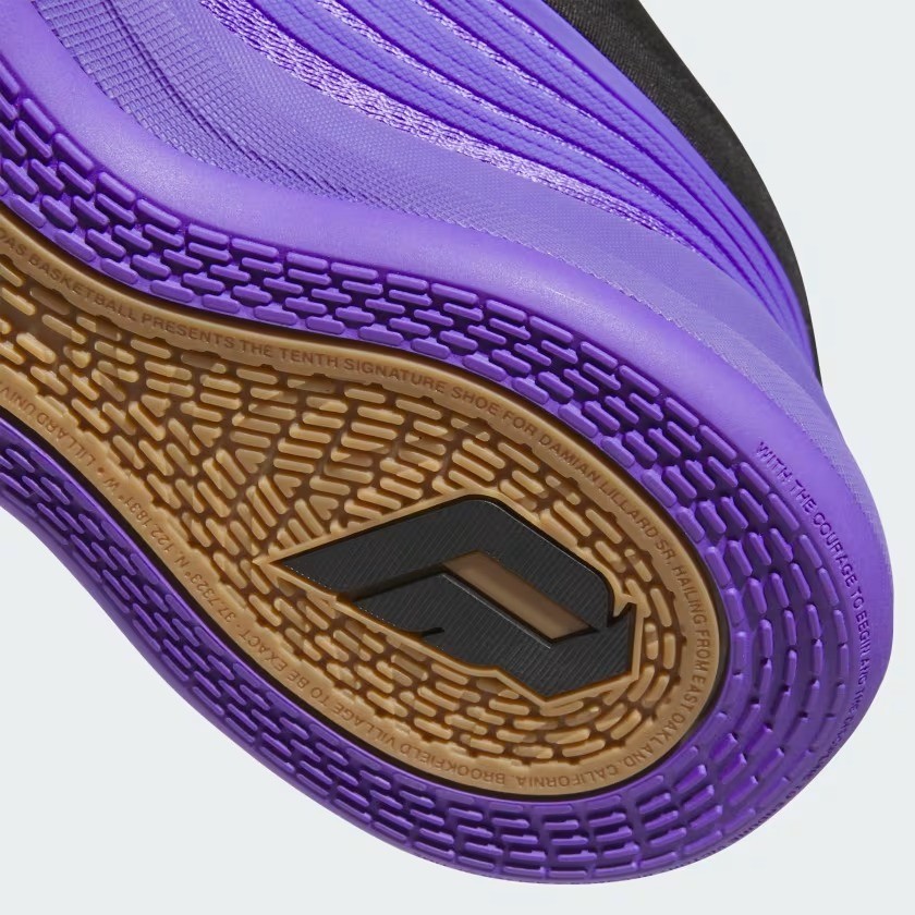 adidas Dame X KI5950 Purple Rush / Core Black / Court Green Men’s Size