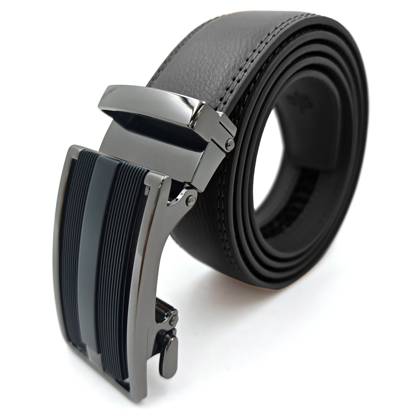 Luxury Men’s Genuine Leather Automatic Buckle Belts Waist Strap Belt Waistband