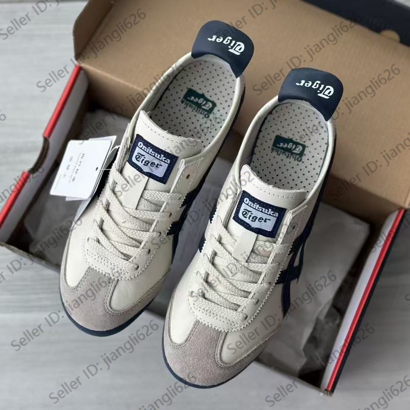 Onitsuka Tiger MEXICO 66 DL408-1659 1183C102-200 Birch Navy Blue
